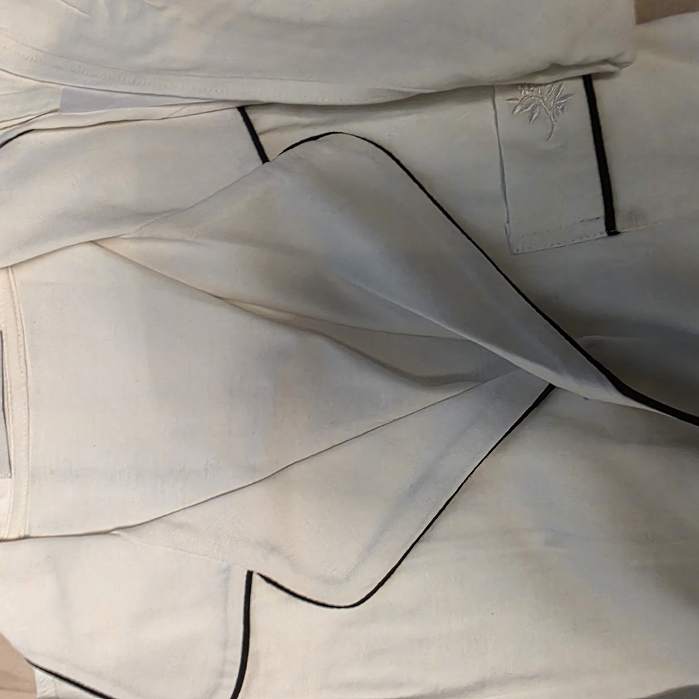 Cream Pj with Black Trim